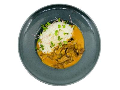 Hovězí stroganof,